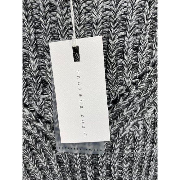 Anthropologie Endless Rose Women's Knit Sweater XS Black & White Acrylic Blend N - Picture 3 of 6